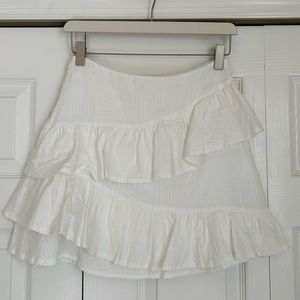 Princess Polly white ruffle skirt
